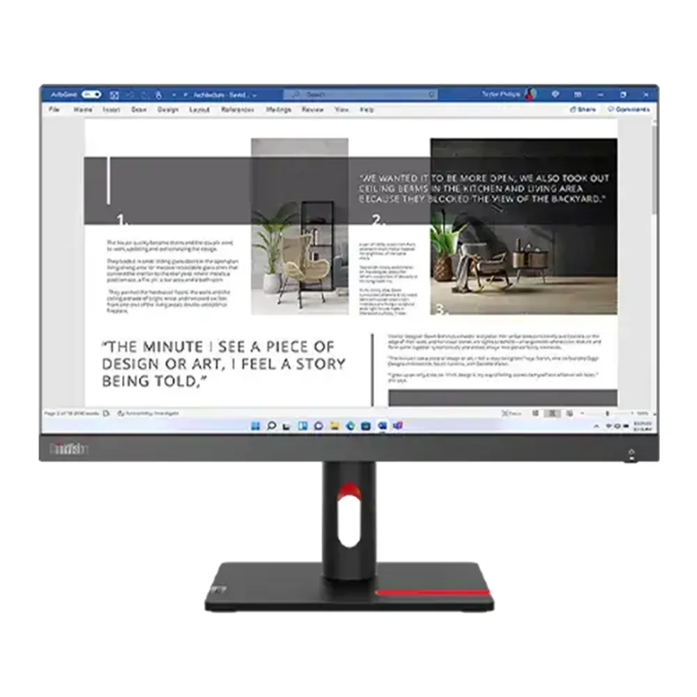 Monitor Lenovo ThinkVision S22i-30 21.5" FHD Antirreflejo Profesional