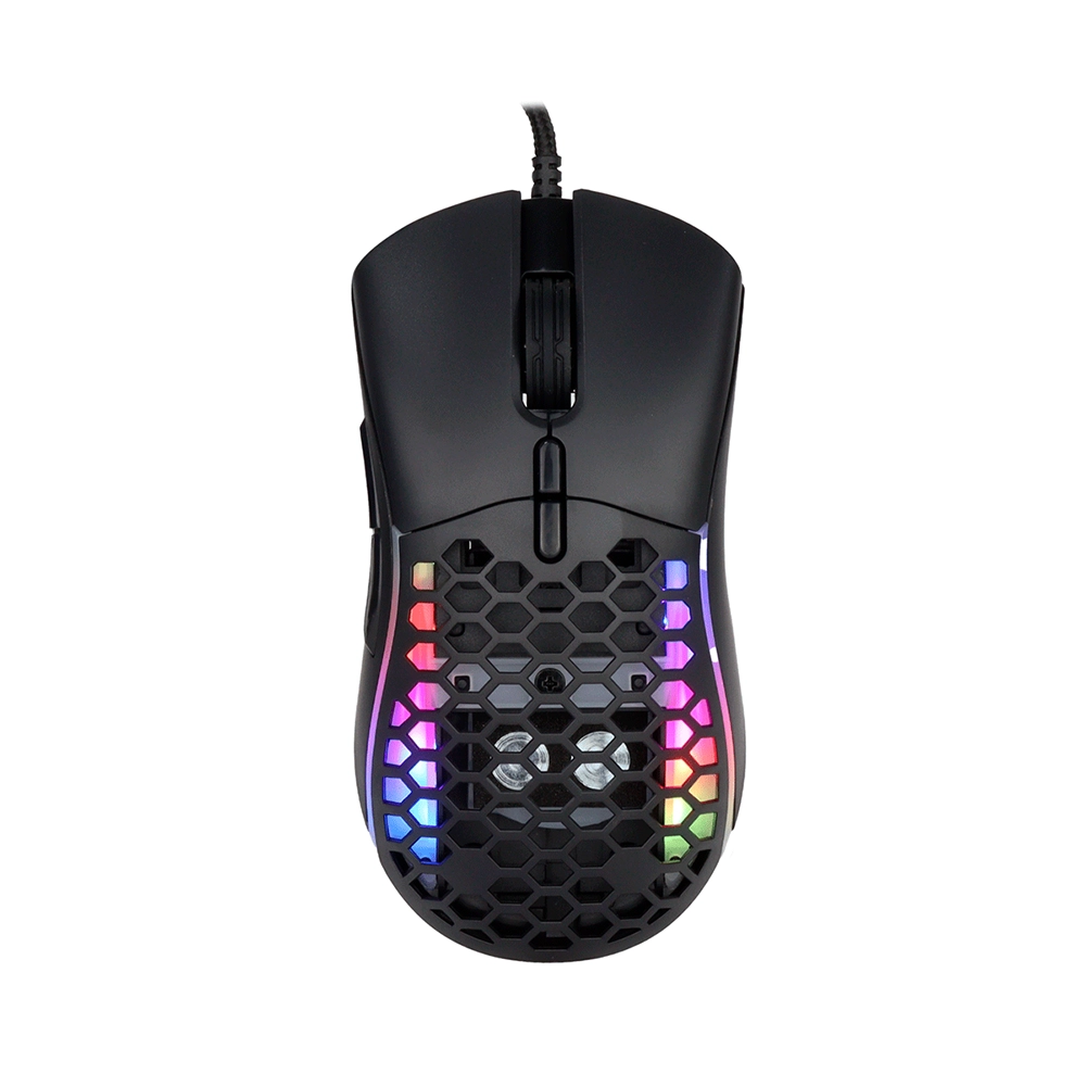 Mouse Gamer USB RGB Ergonómico Peso Ajustable Pro