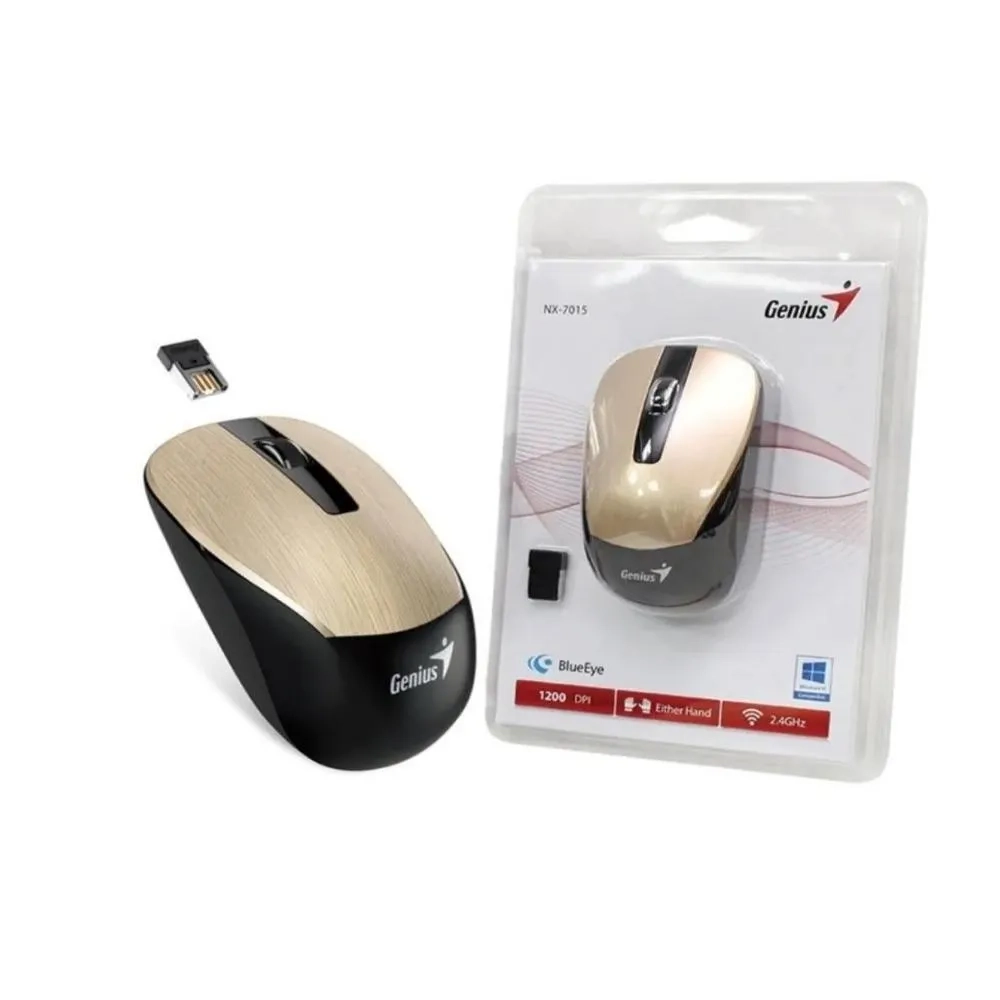 Mouse Genius Inalambrico Nx-7015 Dorado