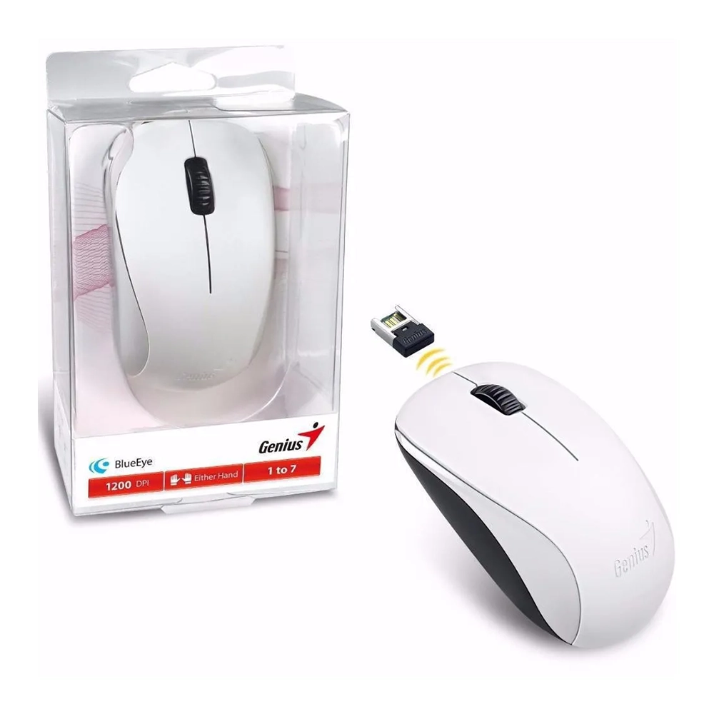 Mouse Genius Nx-7000 Blanco Inalambrico