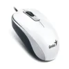 Mouse Genius USB DX-110 Blanco | Ambidiestro, Cómodo y Preciso