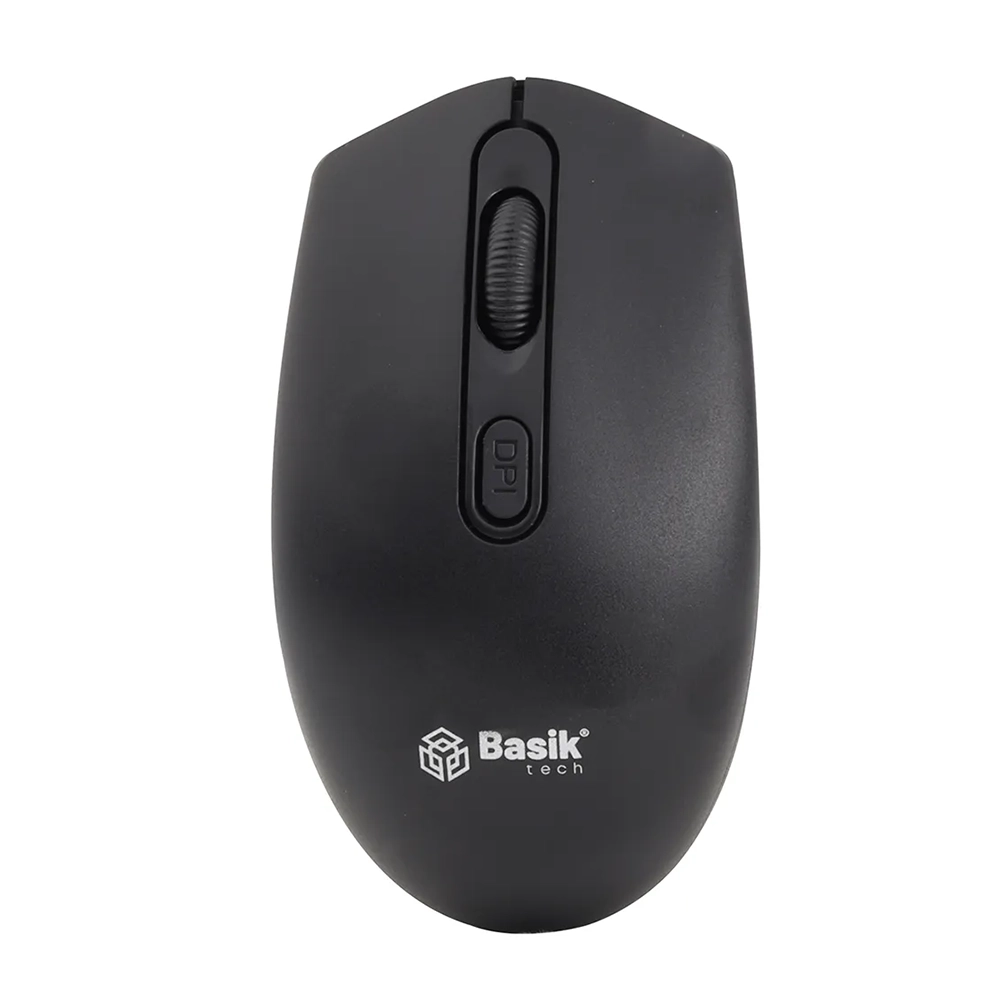 Mouse Inalambrico Basik Negro