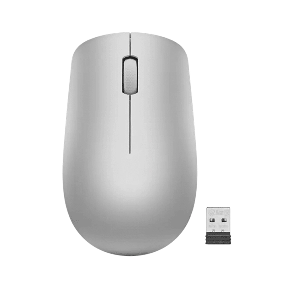 Mouse Inalámbrico Lenovo 530 Precision Platinum Grey Ergonómico