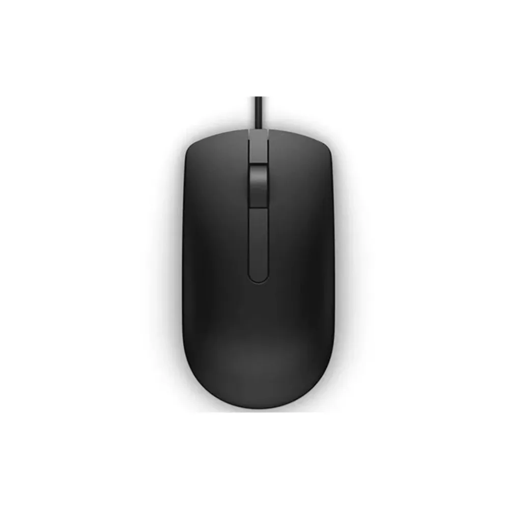 Mouse Óptico Dell MS116 Negro Ergonómico Precisión Profesional