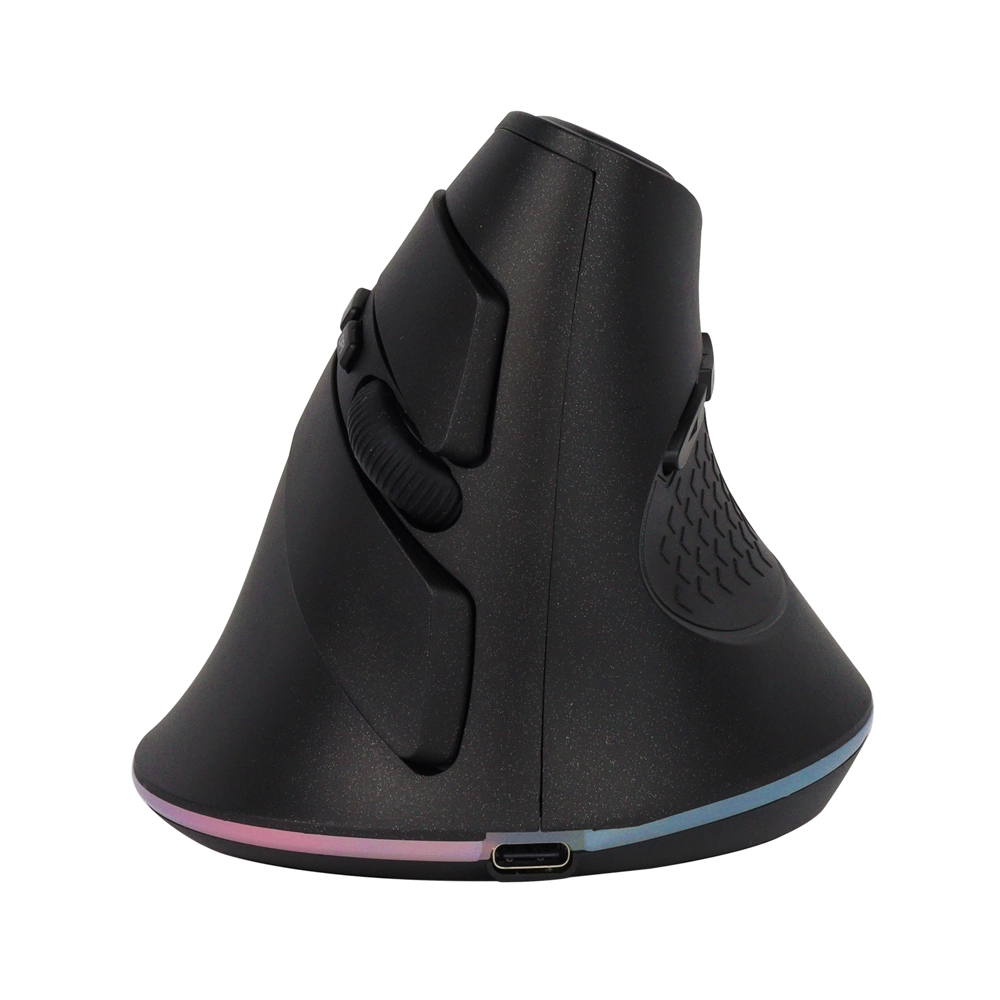 Mouse Vertical Recargable RGB 7D – Ergonómico, Inalámbrico y Personalizable