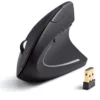 Mouse ergonómico recargable J&R MIJR-024, 6 botones, DPI ajustable, negro