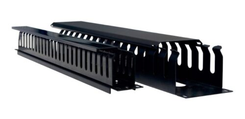 Organizador Horizontal Plástico 1U para Rack 19” – Powest
