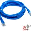 Patch Cord U/FTP Cat 6A 10FT Azul, blindado, para redes de alta velocidad