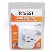 Protector de Voltaje Powest Multimatic 120V/10A – Supresor de Picos, Retardo y Protección Total