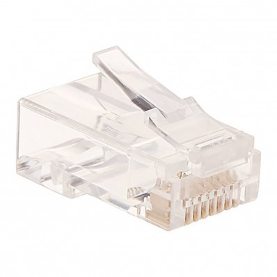 Conector RJ45 Macho Cat 5E U/UTP – Pack x10 Unidades, Housing de Alto Impacto