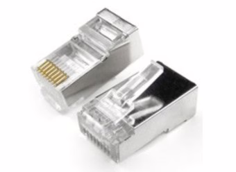 Conector RJ45 Cat 6A FTP Metálico – Pack x10 Unidades, Blindado