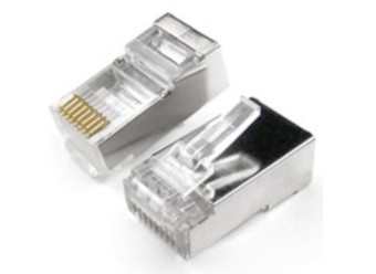Conector RJ45 Cat 6A FTP Metálico – Pack x10 Unidades, Blindado
