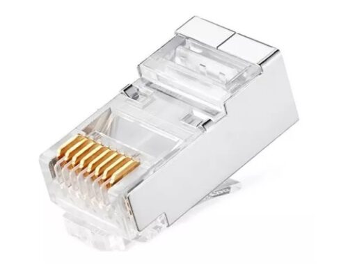 Rj45 Cat 6 Ftp Metalico Paquete De 10 Unidades
