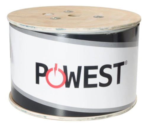 CARRETA DE CABLE UTP CABLE U/UTP CAT 6A PVC 305MTS MARCA POWEST