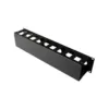 Organizador Horizontal Metálico 2U Gestión de Cables Rack