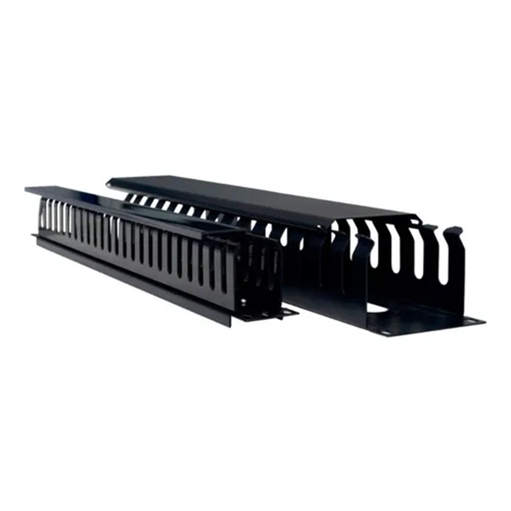 Organizador Horizontal Plástico 1U para Rack 19” – Powest