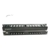 Organizador Horizontal de Cable POWEST 1U Metálico – Para Rack 19”, Color Negro