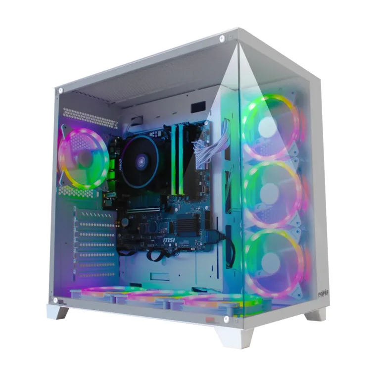Torre Gamer AMD Ryzen 5 5600GT 16GB 512GB SSD Geforce 3050 6GB Blanca