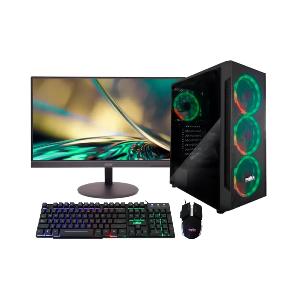 PC de Escritorio Athlon 3000G, 8GB RAM, 512GB SSD, Pantalla 22"