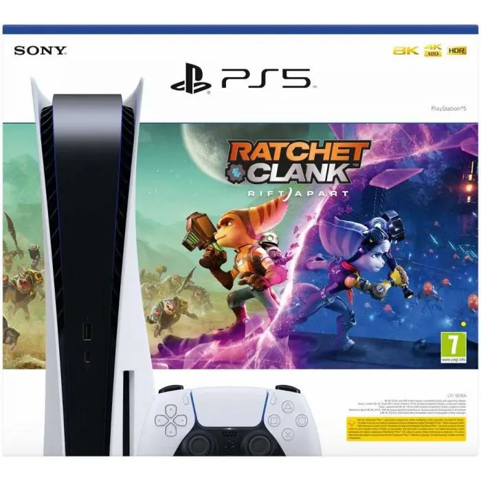 Consola PlayStation5 slim estandar Ret+Rat+ju