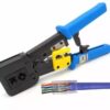 Pinza Crimpeadora RJ45 EZ – Ponchadora Profesional para Conectores de Red