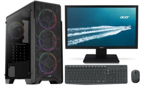 Torre Ryzen5 Pro 4650G Ram8 Solido250 Chasis Gammer