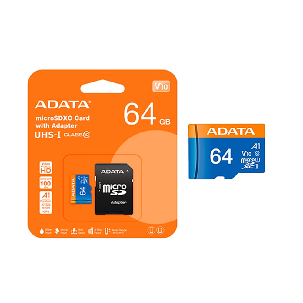 Tarjeta de Memoria Premier MicroSDXC SDHC 64GB Clase 13 Velocidad Rápida