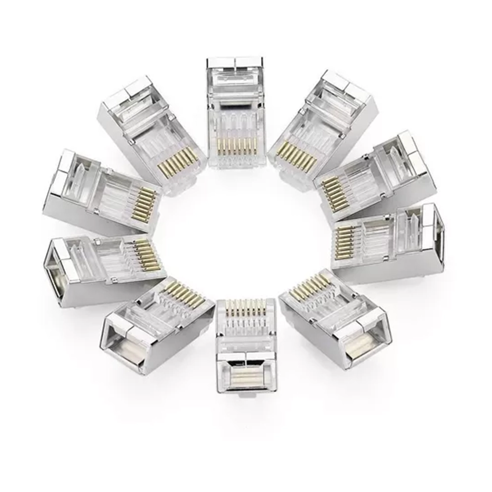 Conector RJ45 Cat5 10 Unidades Alta Precisión Red