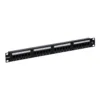 Patch Panel 24 Puertos Cat 6 – Powest | Snap-in, con conexión a tierra, para Rack 19”