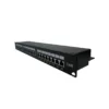 Patch Panel Cat 6A 24 Puertos 1U Rack con Etiquetas Intercambiables