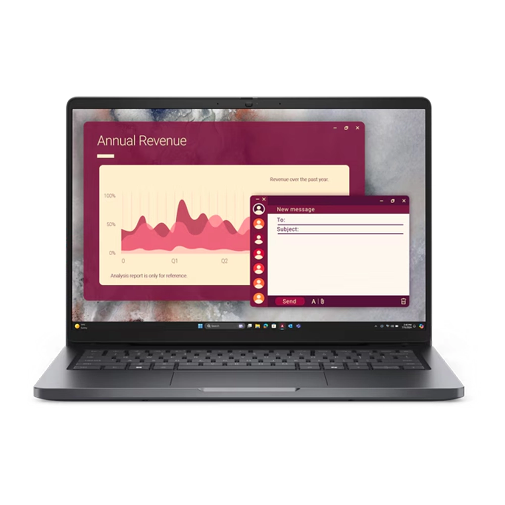 Portátil Dell Pro PC14250 Intel Ultra 5 16GB 512SSD Seguridad Empresarial