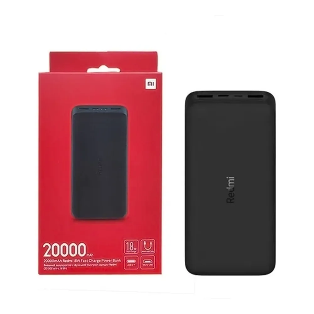 Power Bank Xiaomi Redmi 20000 mAh 18W Carga Rápida Bidireccional