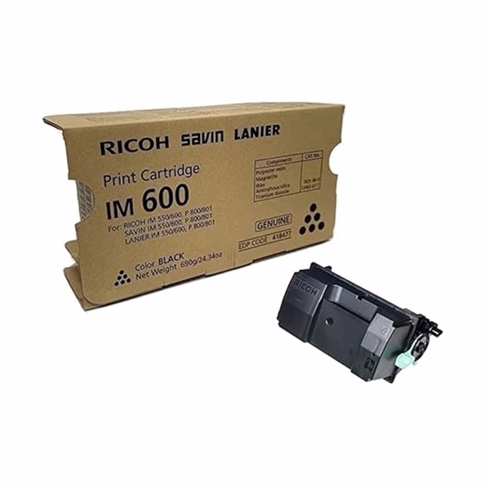 Cartucho de toner Ricoh Negro IM 600