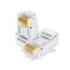 Conector RJ45 Cat6 Gold Plated 3U – Pack x10 Unidades, Alta Conductividad
