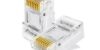 Conector RJ45 Cat6 Gold Plated 3U – Pack x10 Unidades, Alta Conductividad
