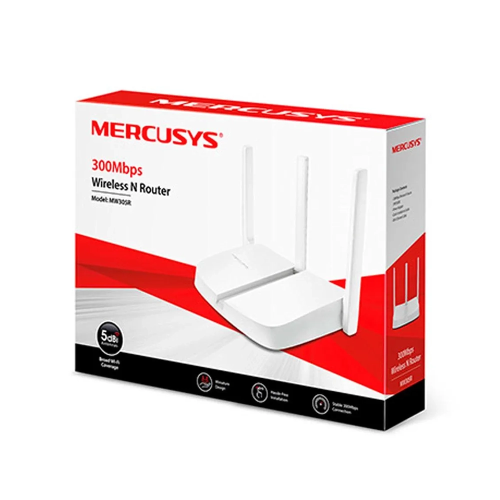 Router Inalámbrico Mercusys MW306R 300Mbps, 3 Antenas, Multimodo