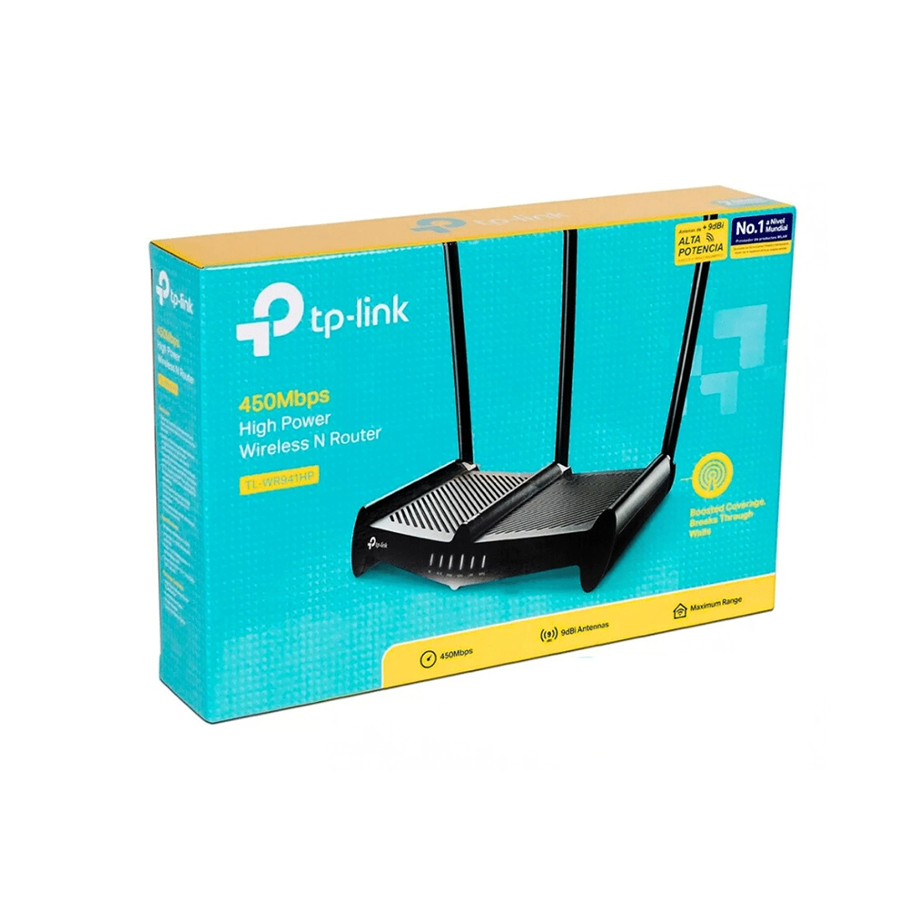 Router Inalámbrico TP-Link TL-WR841HP 300 Mbps, Alta Potencia, 2 Antenas 9 dBi