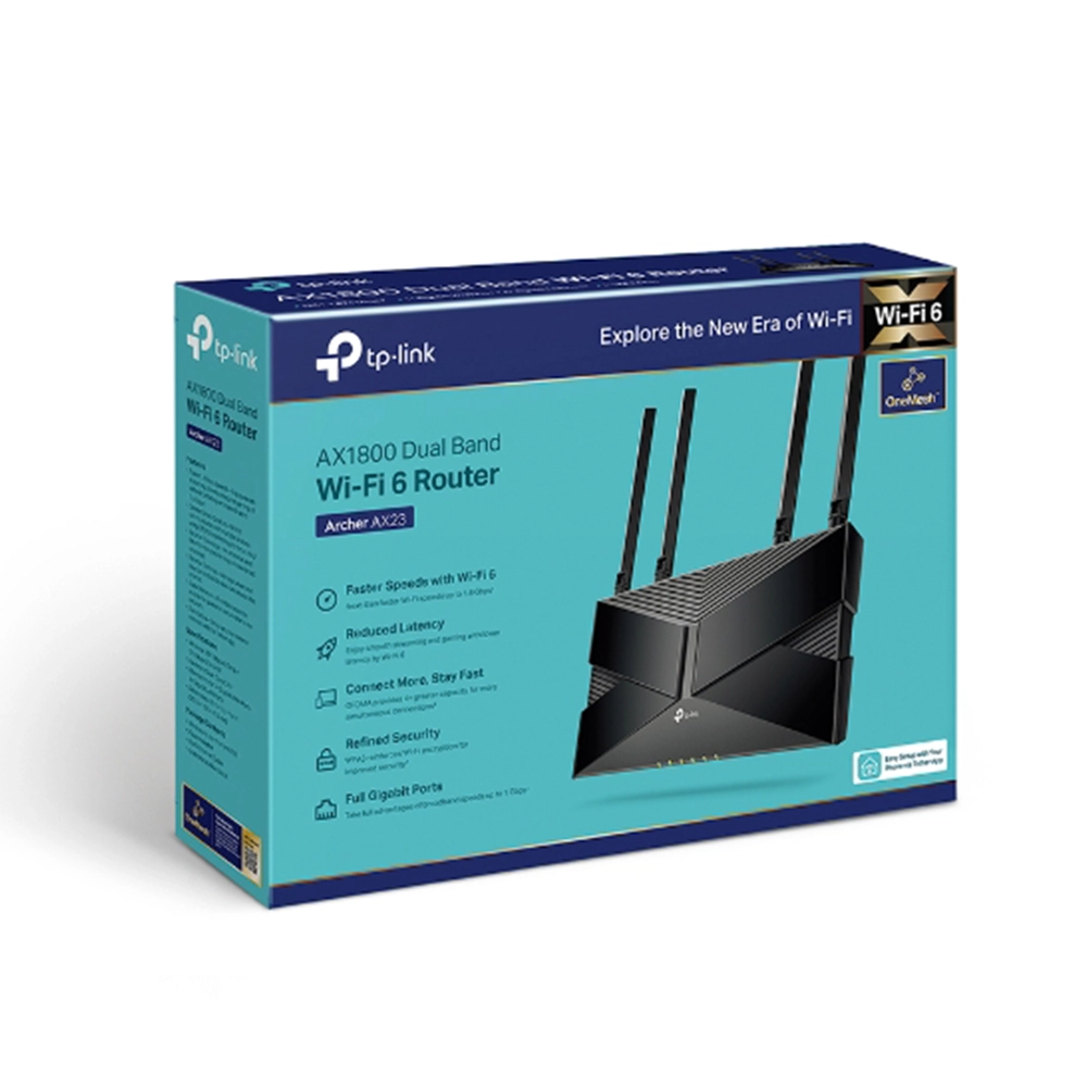 Router TP-Link Archer AX23 AX1800 – Wi-Fi 6 de Doble Banda, OFDMA, 4 Antenas y Control Parental