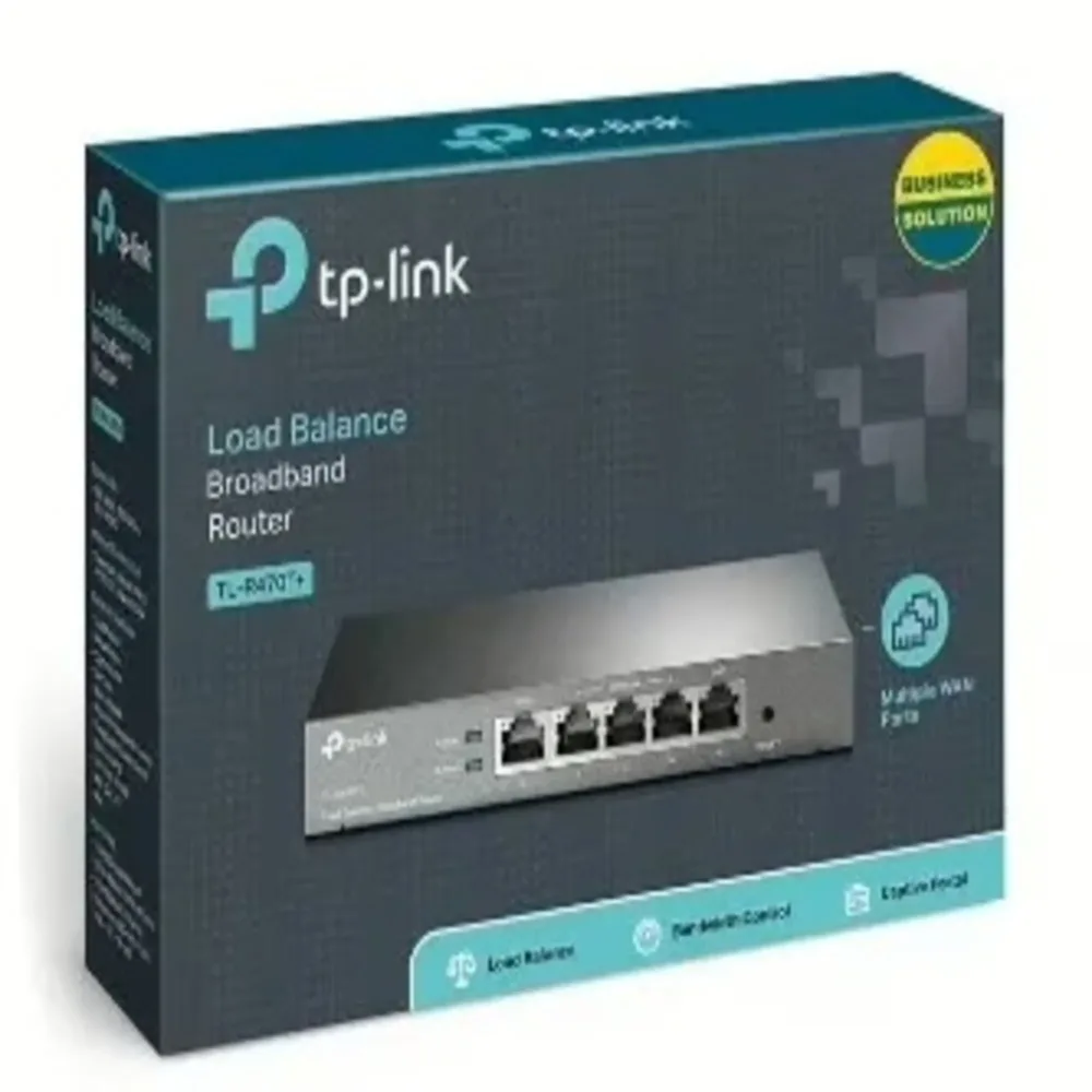 Router TP-Link TL-R480T+, Balanceo de Carga, hasta 4 Puertos WAN