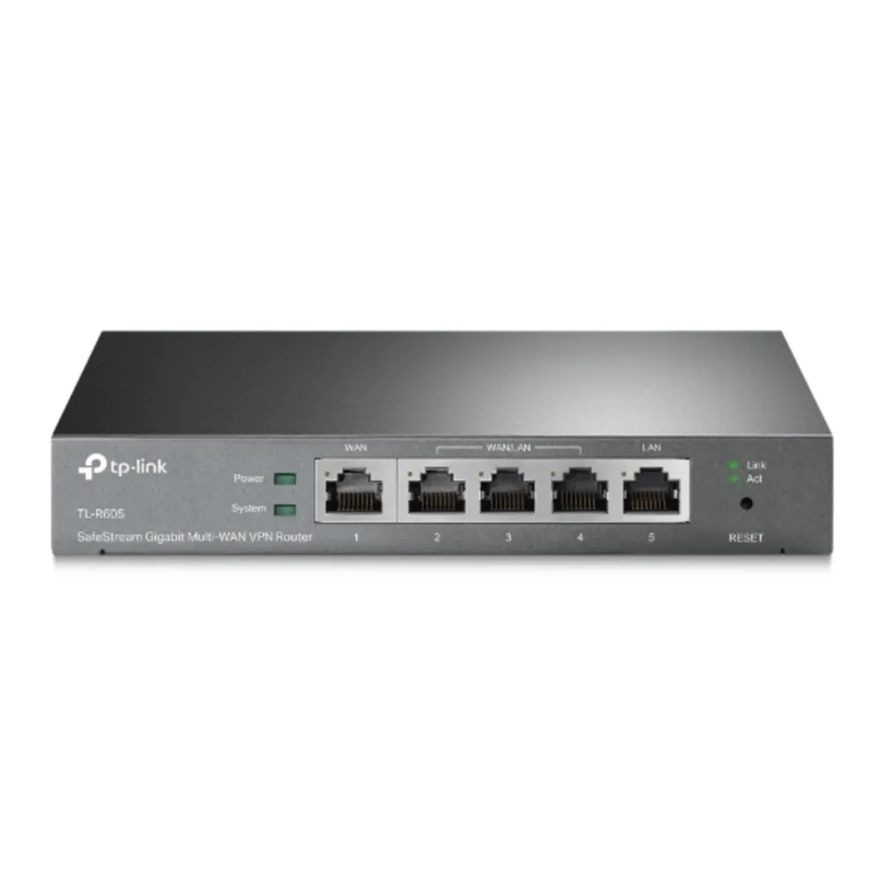 Router VPN Gigabit TP-Link TL-R605 – Corporativo, 5 Puertos, Seguridad Avanzada