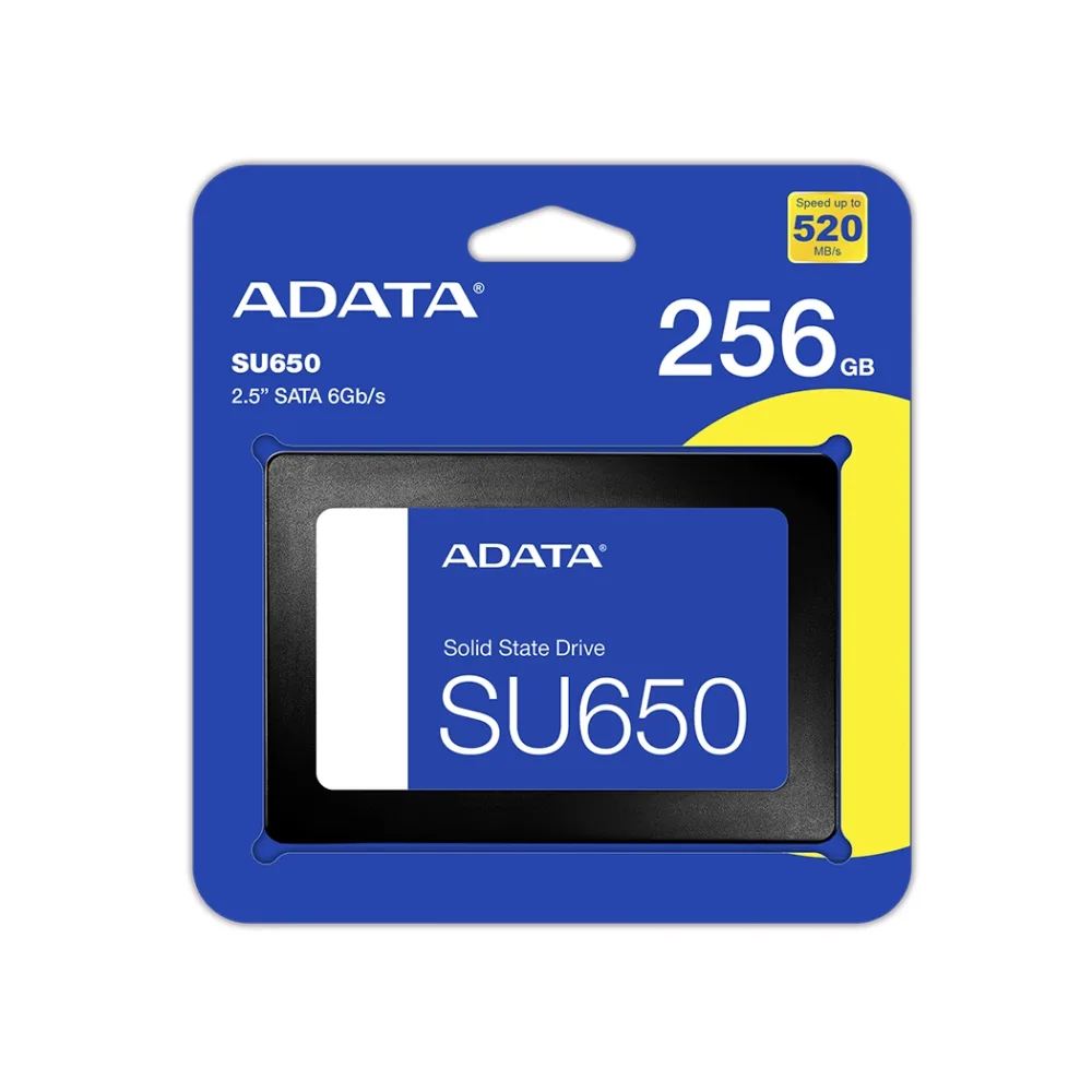 SSD ADATA Ultimate SU650 256GB 3D NAND Velocidad 520MB/s Premium