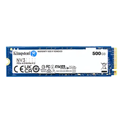 SSD Kingston NV3 1TB NVMe PCIe 4.0, Lectura 6.000 MB/s, M.2 2280