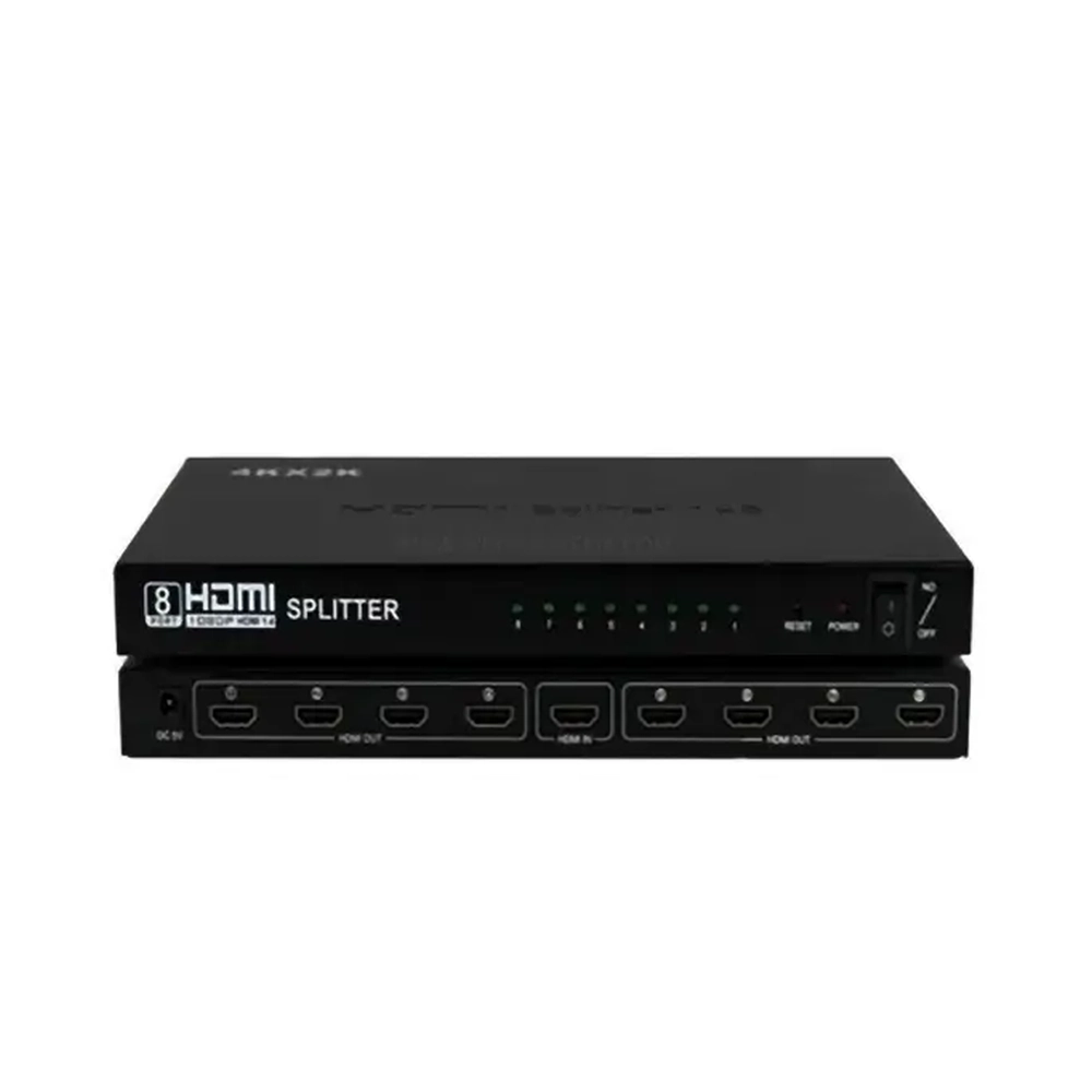 Splitter HDMI X8 4K 1.4b Ultra Resolución 8 Salidas Simultáneas