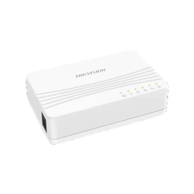 Switch 5 Puertos Hikvision 10/100 Mbps Compacto Estable