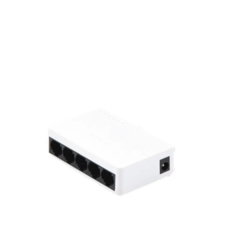 Switch 5 Puertos Hikvision 10/100 Mbps Compacto Estable