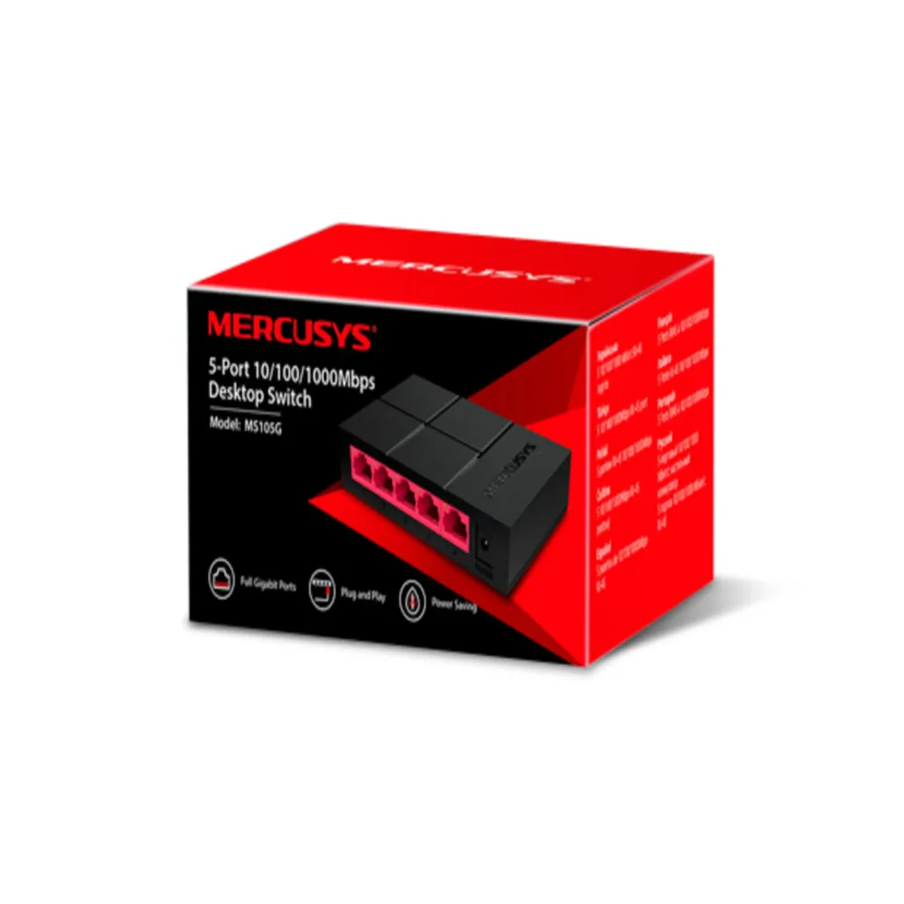 Switch Mercusys Giga 5 Puertos Ms105G