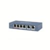 Switch PoE No Administrado DS-3E0106P-E/M Hikvision – 4 Puertos PoE + 2 RJ45 Fast Ethernet