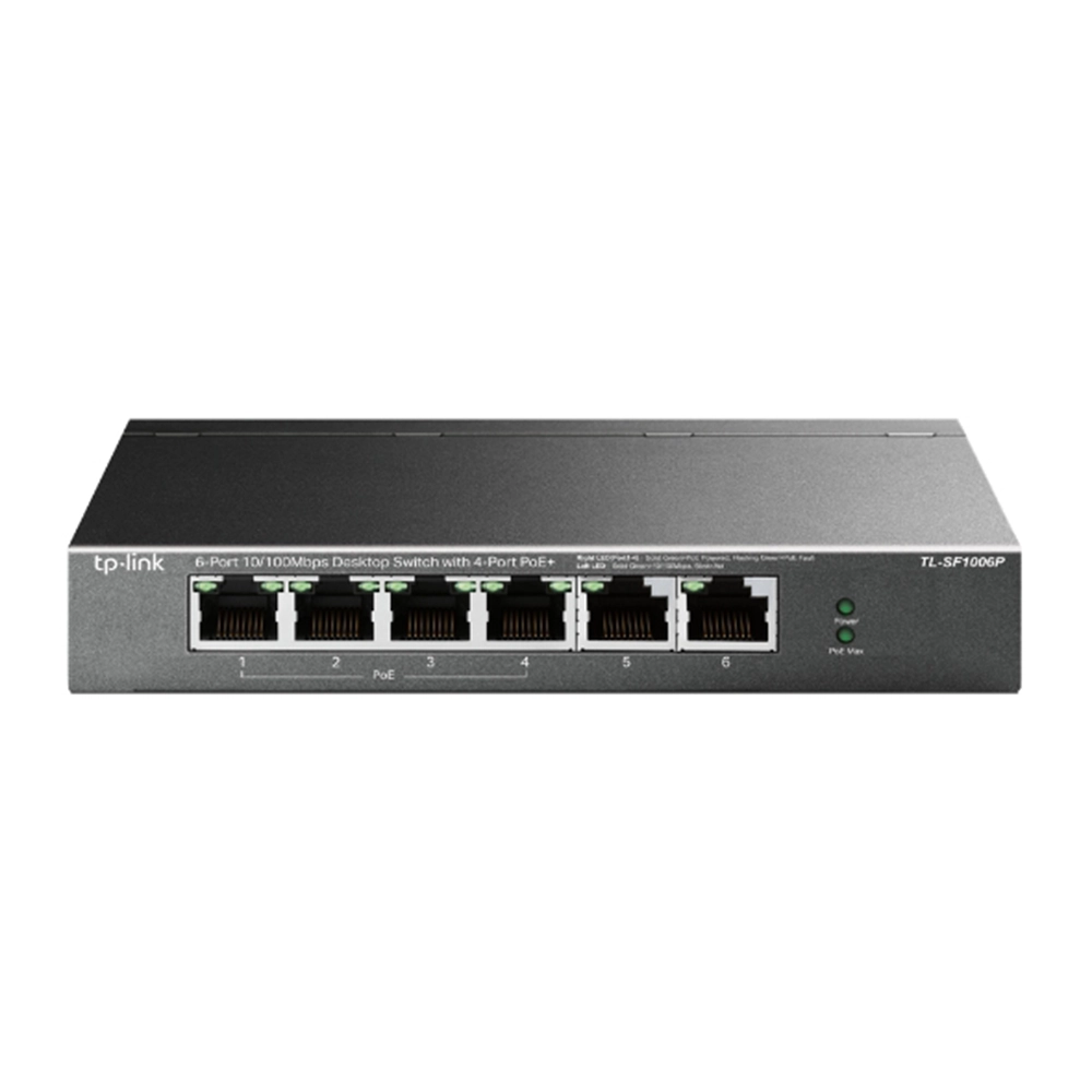 Switch Poe 6 Puertos 10/100 Tl-Sf1006P Tp-Link