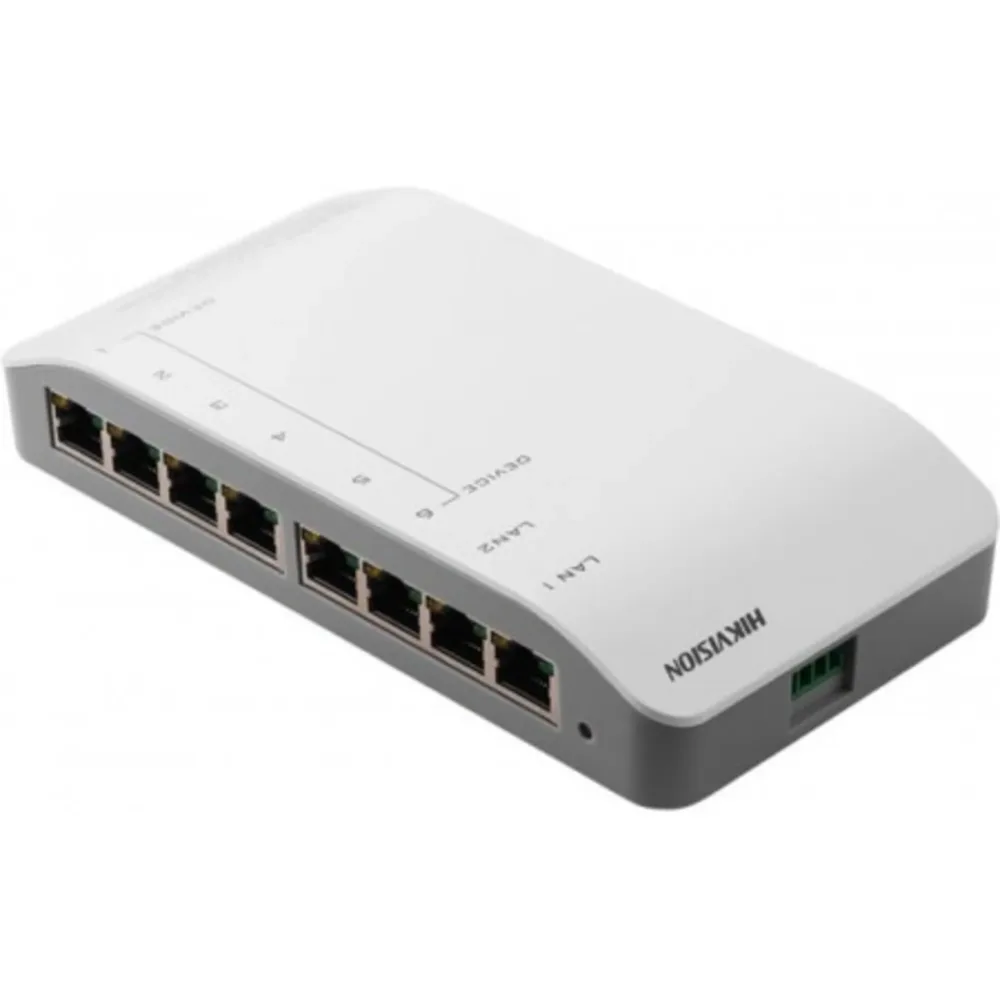 Switch Rj45 6 Monitores Hikvision Ds-Kad606-P