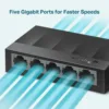 Switch TP-Link LS1005G de 5 puertos Gigabit 10/100/1000 Mbps